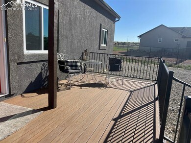 View of custom composite terrace