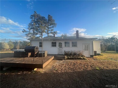 Back View with deck, lights and hot tub