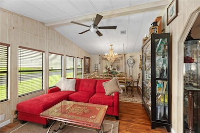Family/front room configured as lounge and large formal dining