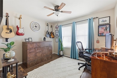 Secondary bedroom currently used as office