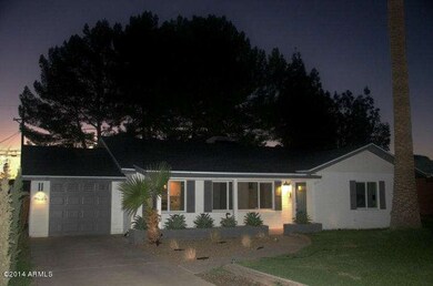 Home at sunset
