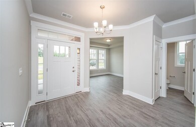Sweeping views of the entrance and study from the 