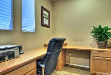 Downstairs office space with cupboards and storage