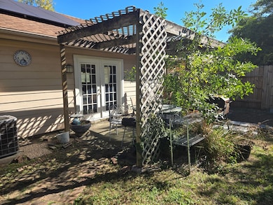 Backyard facing home