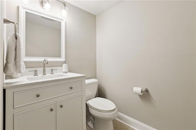 Downstairs powder room