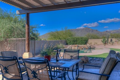 Relaxing rear patio