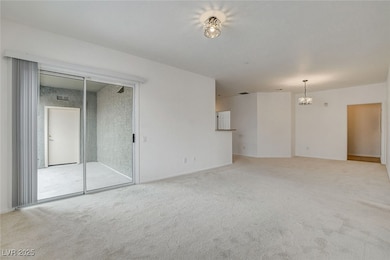 Large open living and dining room.