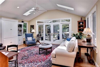 Newer light-filled great room with cathedral ceili