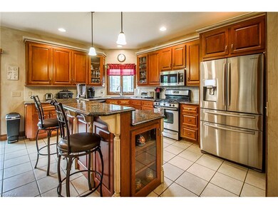 Closer view of the kitchen