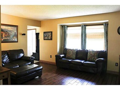 Living Room Beautiful walnut hardwood floors that 