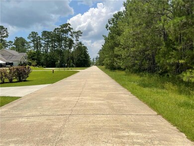 Looking south from the front of the lot.