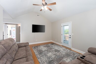 Living Room with Access to Back Porch