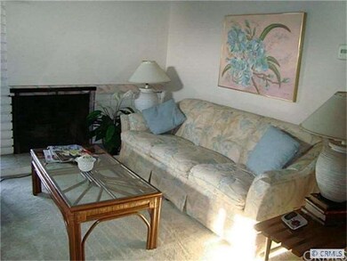 Living room with fireplace