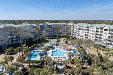 Drone shot of Hampton Place, an oceanfront complex