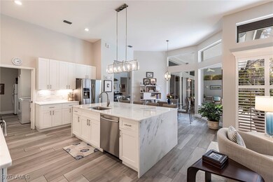 Kitchen with appliances with stainless steel finis