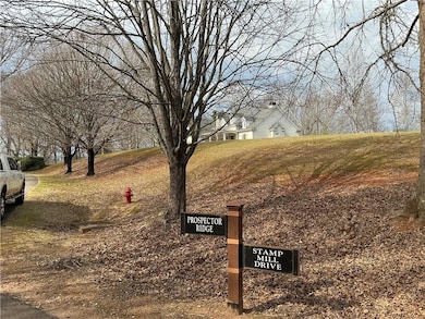 View of left side of the yard from the road