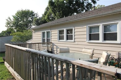 Large enclosed deck.