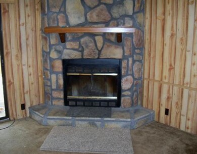 Living Room. Wood burning fireplace