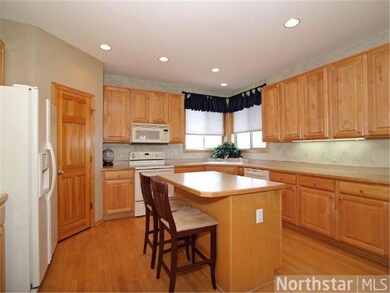 Center island kitchen with pantry