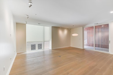 Empty room featuring light wood finished floors, 