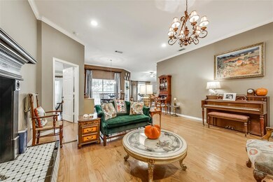 Living Room looking into Formal Dining Room with h