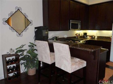 Breakfast bar and kitchen.
