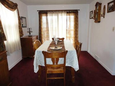 Dining Room dining room with sliding door to deck