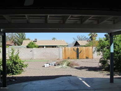 View from Patio showing RV Gate
