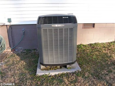 Exterior Back - Trane Heat Pump!