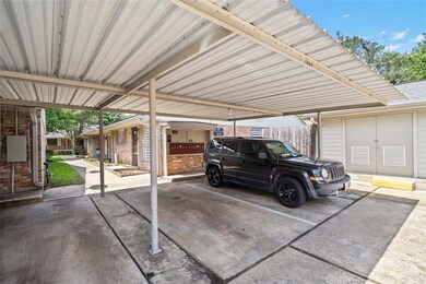 Covered parking is conveniently located near the u