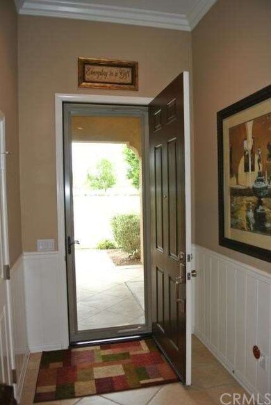 Storm door at front entrance
