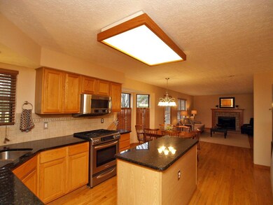 Kitchen view to Family Room