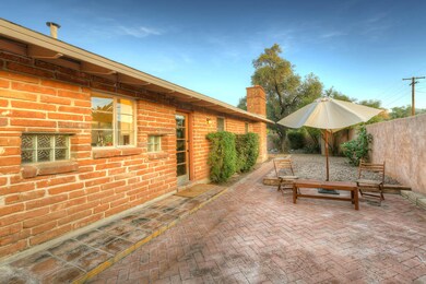 eastside facing side patio
