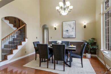 Large front room makes ideal formal dining or living space
