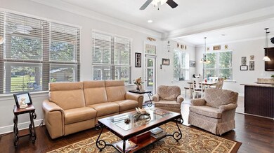 Lovely Den with 5' wood floors & gas fireplace