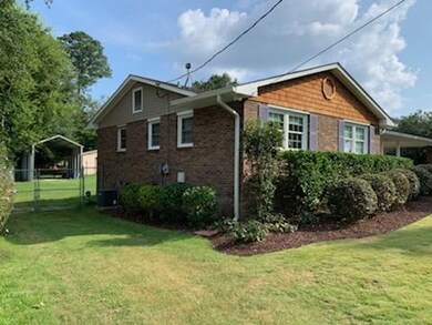 left side yard and back yard