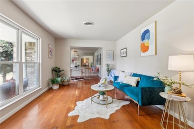 Front Living Room radiates with natural light