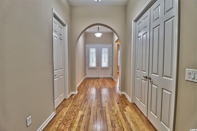 The doors to the left are to the laundry and garag