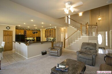 The proximity to the gorgeous kitchen makes this plan inviting for gatherings of family and friends.