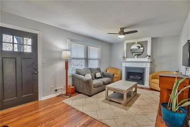 Front room with Fireplace