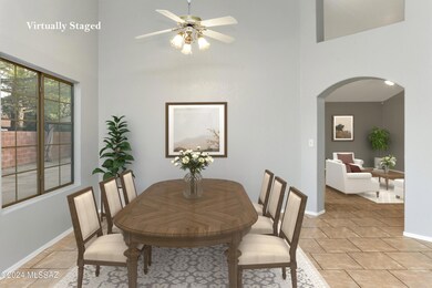 Virtually Staged Formal Dining room