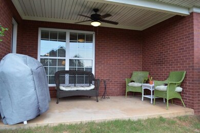 Covered back patio