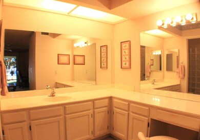 Spacious master bathroom vanity