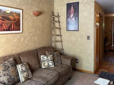 Living room with baseboards