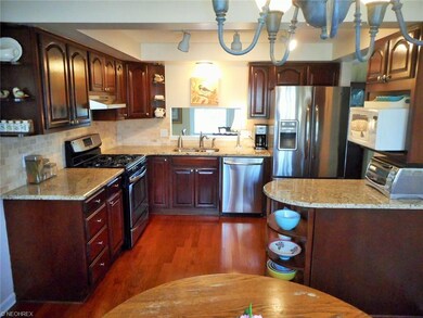 Kitchen from dinette area- shows the pass thru to 