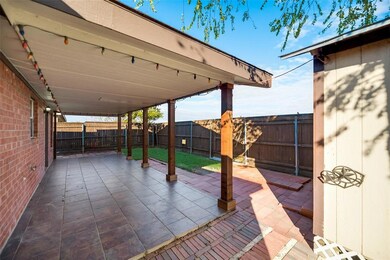 Covered Patio Roof has a small attic space for sto