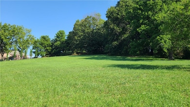 View from backyard toward cul-de-sac