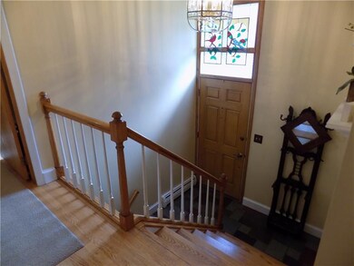 Split level entrance.