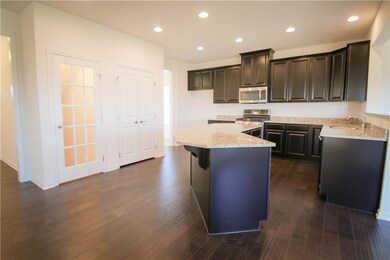 Large open kitchen with beautiful colors