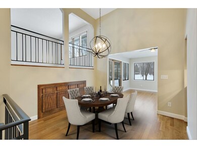 Fantastic dining room with 2-story ceilings, built